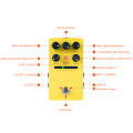 Modulation Multi Effects Pedal, True Bypass Effect Pedal 7 Storable Slots Improve Hearing Sense for Electric Guitar.