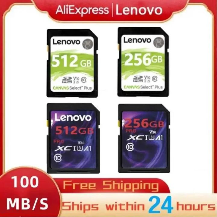 Lenovo Camera SD Card 64GB 128GB U3 Flash Memory Card SDXC SDHC Card Class10 UHSI For Camera Memory Card 256GB 512GB 2TB TF Card