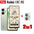 Redmi 13C Tempered Glass for Redmi A3 Turbo 3 13C 5G 4G Anti Blue Tempered Glass and Camera Lens Film. 
