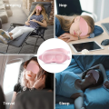 3D Contoured Sleep Eye Mask | Full Blackout | Zero Pressure | Ultra‑Soft Silk Feel | Adjustable Fit for Night Sleep & Travel. 
