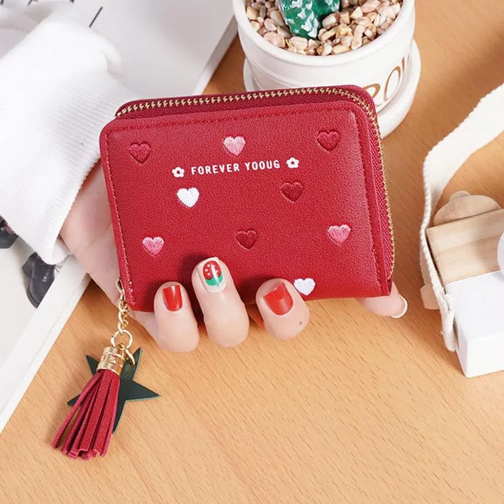 Korean%20Style%20Fashion%20Ladies%20Women%20Short%20Wallet%20Small%20Cute%20Girl%20PU%20Leather%20Coin%20Purse%20with%20Zipper%20Mini%20Handbags%20Purse%20Card%20Holder%20Wallet%20for%20Women%20Ladies%20-%20Image%202