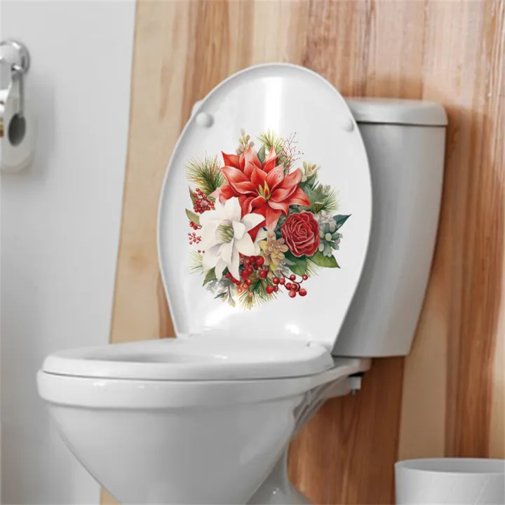 GC%20PVC%20Self-Adhesive%20Toilet%20Lid%20Stickers%20Waterproof%20Lightweight%20Christmas%20Flower%20Patterns%20Bathroom%20Toilet%20Seat%20Wall%20Sticker%20(30x30cm)%20-%20Image%207