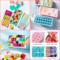 Silicone Ice Cube Tray 24 Cavity Ice-making Box.