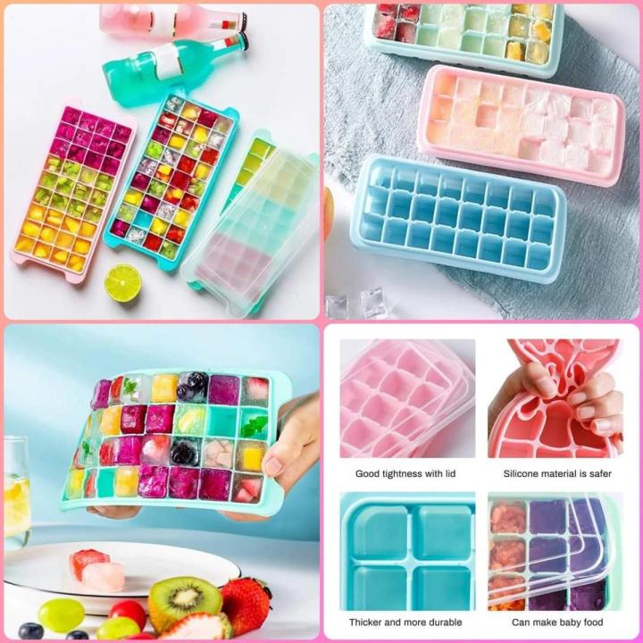Silicone Ice Cube Tray 24 Cavity Ice-making Box
