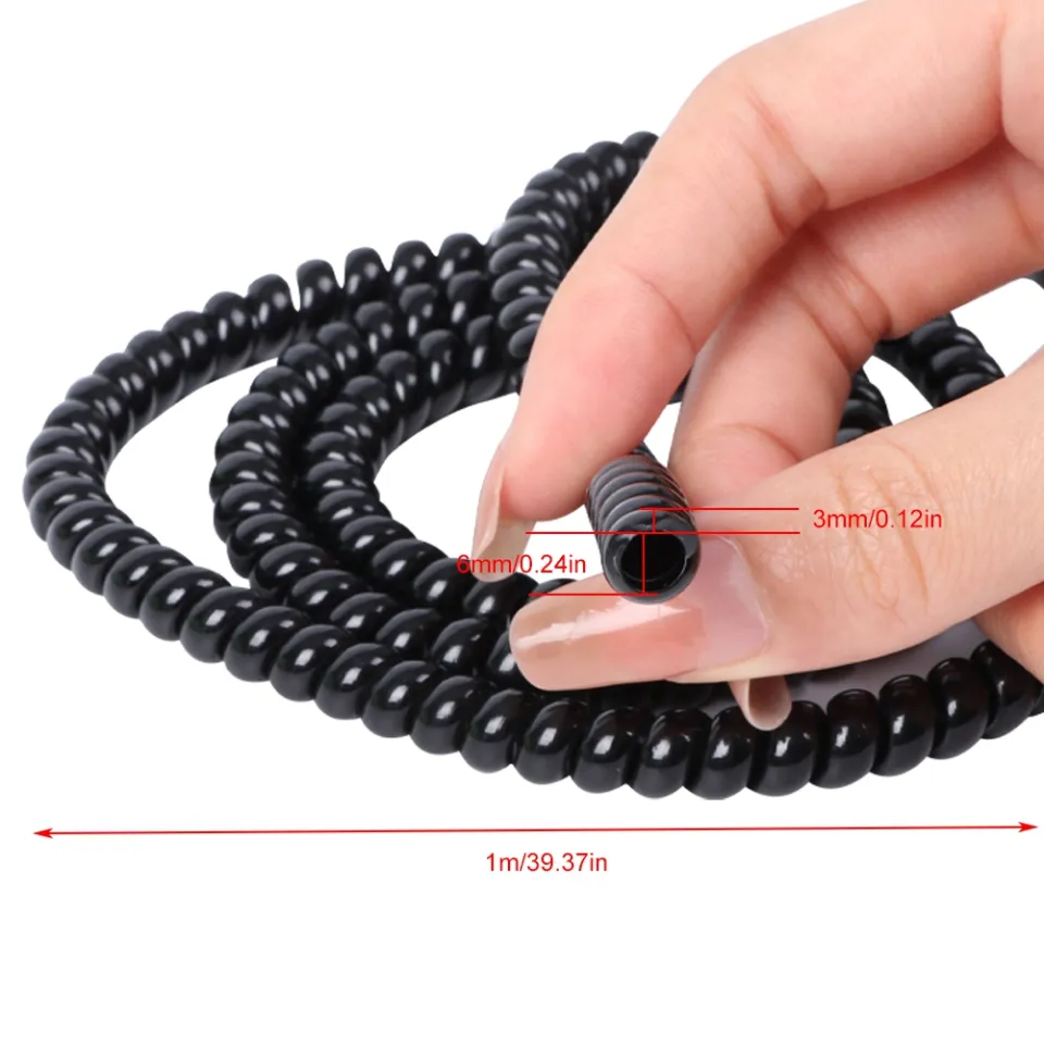 cable sleeve bike wire protector PC 1M E-Bike Cable Pipe Protection Spiral Wrap Winding Cable Wire  Protector Cover Tube TPU for Scooter Motorcycle