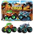 2 Pics  Car Hot Wheels Monster Trucks 1:64 Scale Die-Cast Demolition Doubles 2-Pack Assortment For Kids Age 3 - 8 Years Old, Collectible Toy Truck With Big Crashing And Smashing Styles May VaryPack. 