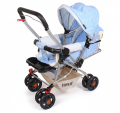 Baby Stroller Pram for Kids – Orange, Blue, Pink. 