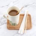 Wood Coffee Stir Sticks 7.5Inch-100 Pack Round End,Eco Friendly Stirrers for Hot Drinks,Natural Wood 2.