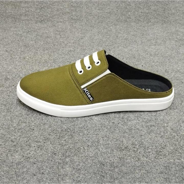 Velvet Fabrics Half Shoe Summer Casual Loafer For Loafer