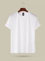 New White simple Soft & Comfortable T-shirt For Men. 