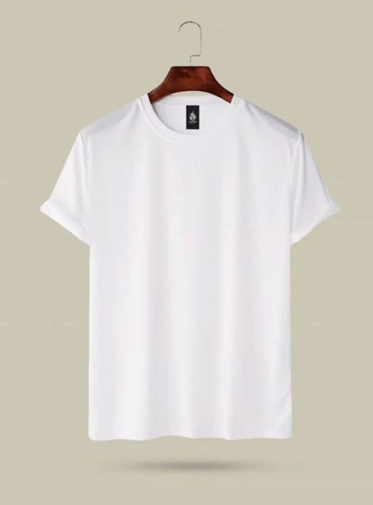 New%20White%20simple%20Soft%20&%20Comfortable%20T-shirt%20For%20Men%20-%20Image%203