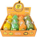 Creative cute durian stress relief vent pinching music children's fruit hand kneading durian baby decompression tofu ball toy. 