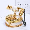 Light Luxury Classic Style Dial Old-fashioned Telephone Music Box Home Desk Porch Home Decoration Living Room Decoration.