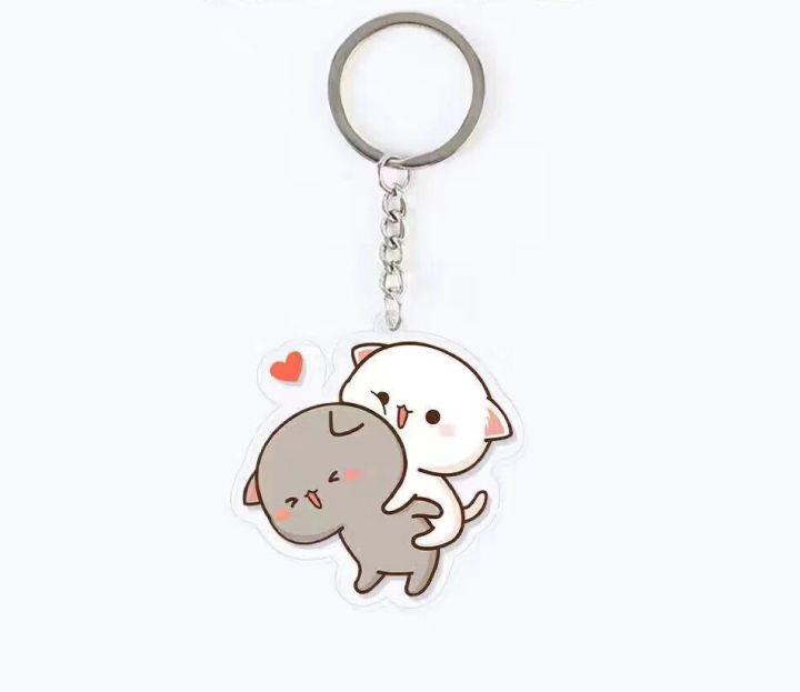 Mitao%20Cat%20Acrylic%20Keychain%20Net%20Red%20Cute%20Couple%20Peach%20Cat%20Schoolbag%20Ornaments%20Cat%20Surrounding%20Stand%20Pendant%20Charm%20Keyring%20Gift%20-%20Image%207
