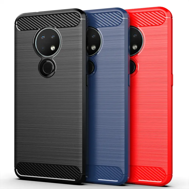 Nokia%207.2%20Carbon%20Fiber%20Camera%20Protection%20Black%20Color%20Soft%20Mobile%20Back%20Cover%20%20For%20Nokia%207.2%20-%20Image%206