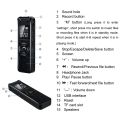 8GB Digital Voice Recorder Pen Voice Activated Audio Recording with Playback. 