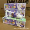 Juliet Fruit Flavor Children's Toothpaste Strawberry Milk Banana Grape Three Flavors 60g.