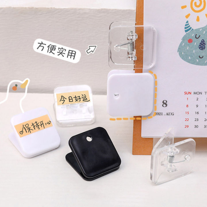 3pcs%20Student%20Stationery%20Supplies%20Black%20Paper%20Clip%20Memo%20Clip%20Square%20Bookmark%20Binder%20Clips%20-%20Image%205