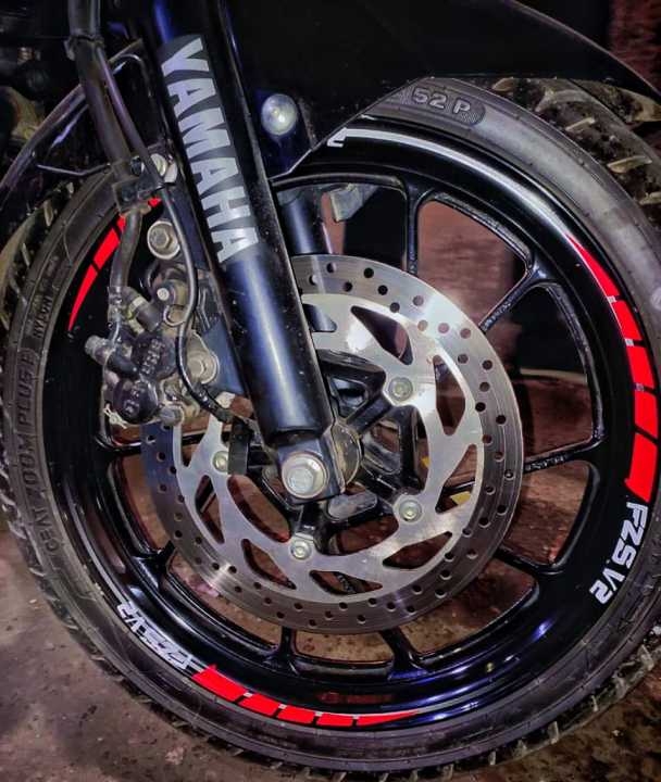 FZS V2 | V2 | FZS | YAMAHA | Wheel Rim Stickers | FZS V2 Rim sticker | Bike sticker || Bike full set Sticker- ( Waterproof & Premium quality) | customize sticker | custom sticker for bike