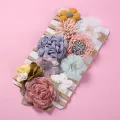10Pcs-Set /5 pcs set /3 pcs set Lace Flower Baby Girls Headband Bowknot Elastic  Newborn Hair Band Cute Baby Headwear. 