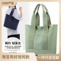 Japanese mille-feuille canvas shoulder handbag, student multi-compartment, large-capacity commuting, outing, small handbag, bag for women.