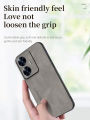 Lenuo For Realme C55 4G Sheepskin Leather Shockproof Case Luxury Matte Back Cover. 