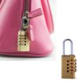 4 Digit Resettable Combination Padlock-Golden. 