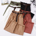 IELGY tooling pants female straight pants summer bf Hong Kong flavor high waist was thin and loose casual nine-point pants. 