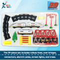 39 Pcs Battery Operated Big Size Simulation Bullet Train With Tree, Bridge & other accessories full train set for Children - car toy.