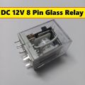 12V Thin Pin DC 12V 8 Thin Pin 10A 250VAC Glass Relay LY2 LY2NJ JQX-13F DC12V Coil Power Relay Electromagnetic Relay 8 Pins DPDT 2NO 2NC DC-12V Relay Switches.