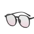 Large Frame Blush Glasses Plastic Frame Cute Girl Makeup-free Glasses Full Frame Eyewear Myopia Frames Goggles. 