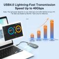 MAIWO 40Gbps NVMe M.2 SSD Enclosure USB4 Aluminum M2 External Case Compatible with 8Tb Thunderbolt 4/3 Type-C NVME M.2 SSD Case.
