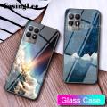 Casinglee For Realme Narzo 50 Case Couple Starry Moon Glass Protector Meteor Start Back cover for Realme Narzo 50 Phone cases Cover For girls and Boys. 