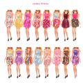 Fashion Handmade 32 Items Accessories=Random 10 Items Dress+Random 10 Pairs Of Shoes+6 Necklace+4 Glasses+2 Bags For Barbie Doll. 
