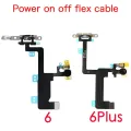 Power And Volume Flex For iPhone 6 6P 6s Plus Mute Button Silent Switch Flex Cable With Bracket Replacement. 
