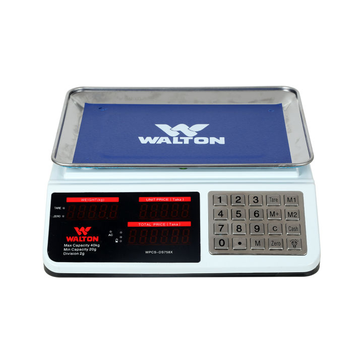 WALTON Weight Machine WPCS-DS758X 40KG (Price Computing Scale)