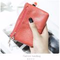 【ALLGOOD】 Leather Coins Bag for Women Fashion Small Wallet Cards Pouch Key Chain Purse. 