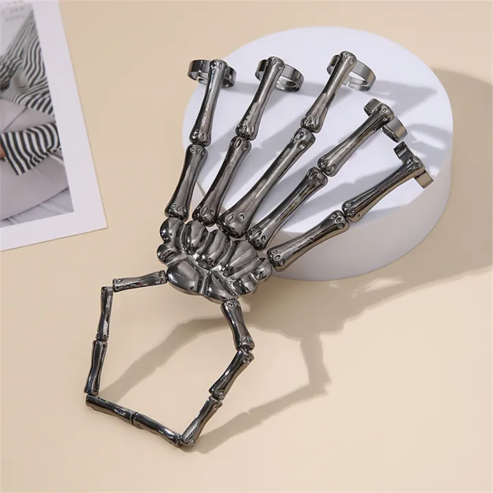 Punk%20Mechanical%20Bone%20Ring%20Dark%20Metal%20Full%20Finger%20Claw%20Unisex%20Skeleton%20Hand%20Bone%20Adjustable%20Bracelet%20Halloween%20Party%20Jewelry%20-%20Image%207