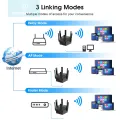 DoomHot WiFi Repeat-er 300Mbps Wi-Fi Signal Amplifi-er 5G Wireless Range Extend-er 6 Antenna WiFi Signal Boost-er Network Routers Network Extend-er for AP Router Range. 