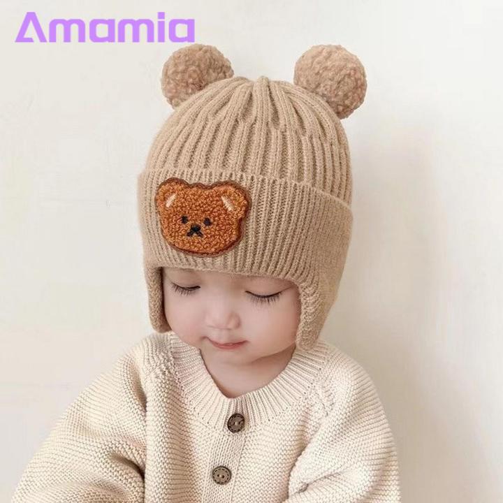 Cozy%20Baby%20Hat%20Adorable%20Cartoon%20Bear%20Winter%20Hat%20with%20Ear%20Protection%20Soft%20Warm%20Unisex%20Baby%20Beanie%20for%20Cold%20Weather%20Elastic%20Knitted%20Design%20Perfect%20for%20Southeast%20Asian%20Buyers%20Children%20Hat%20-%20Image%208
