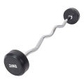 commercial 20 KG Curved bar rubber-coated small fixed barbell bar 20 KG 1PCS. 