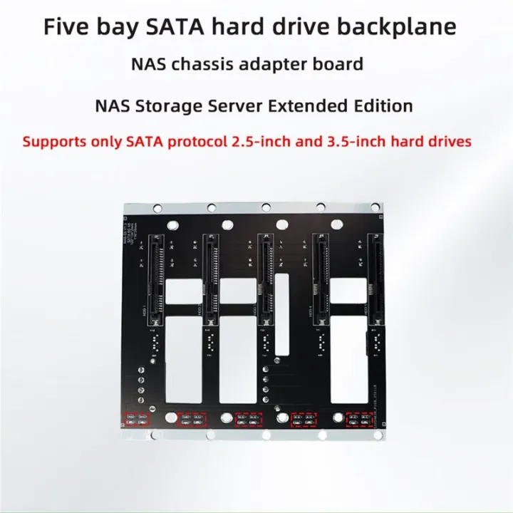Big%204D%20Corner%20Power%20Supply%20Five%20Bay%20for%20Hard%20Drive%20Backplane%20NAS%20Chassis%20Adapter%206G/Bps%20Storage%20Server%20Backplane%20-%20Image%205
