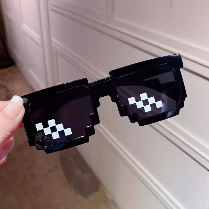 Thug%20Glasses%20Funny%20Mosaic%20Glasses%20Net%20Red%20Pixel%20Photography%20Performance%20Sunglasses%20for%20Men%20and%20Women%20Sunshade%20Sunglasses%20Coding%20anime%20-%20Image%206