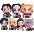 Devil's Blade Anime Plush Stuffed Toys Demon Slayer Cartoon Figure Manga Dolls Kimetsu Tanjirou Nezuko Kids Birthday Gifts Decor.