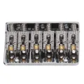 Hardtail Bridge, Electric Guitar Bridge Comfortable Touch 6 Strings Standard Size for Stringed Instrument. 