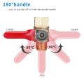 1/4 Inch Ball Valve NPT Air Compressor Brass Valve Female Male Shut Off Small.
