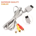 AV Cable for Wii Wii U, Composite Audio Video TV connector Cable Cord for Nintendo Wii U/Wii. 