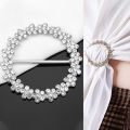 Headscarf Buckle Pearl Rhinestone Crystal Clothes Corner Silk Scarf Shawl Brooch Yao Store.