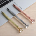 2+20Pcs/Set Big Diamond Crystal Pen Gem Ballpoint Pens Metal Ball Pen Refills Kawaii Magical Pen Fashion School Office Supplies. 