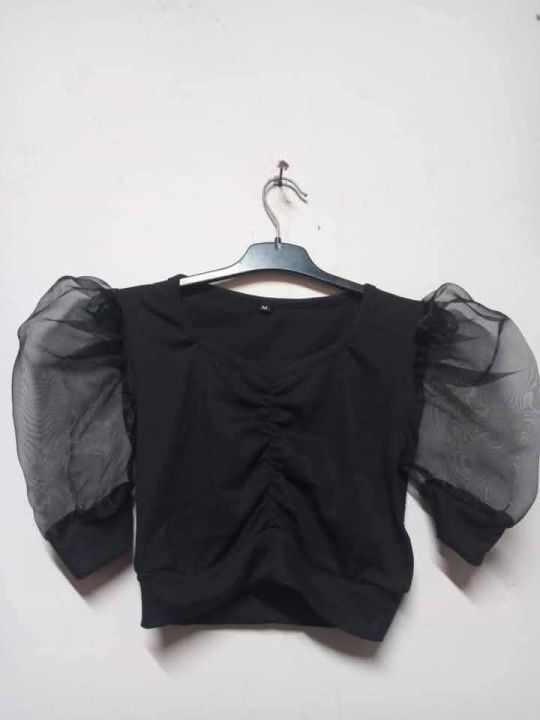 Cotton%20Crop%20top%20Short%20body%20and%20tissu%20sleeve%20blouse%20for%20Women%20and%20girls%20-%20Image%208